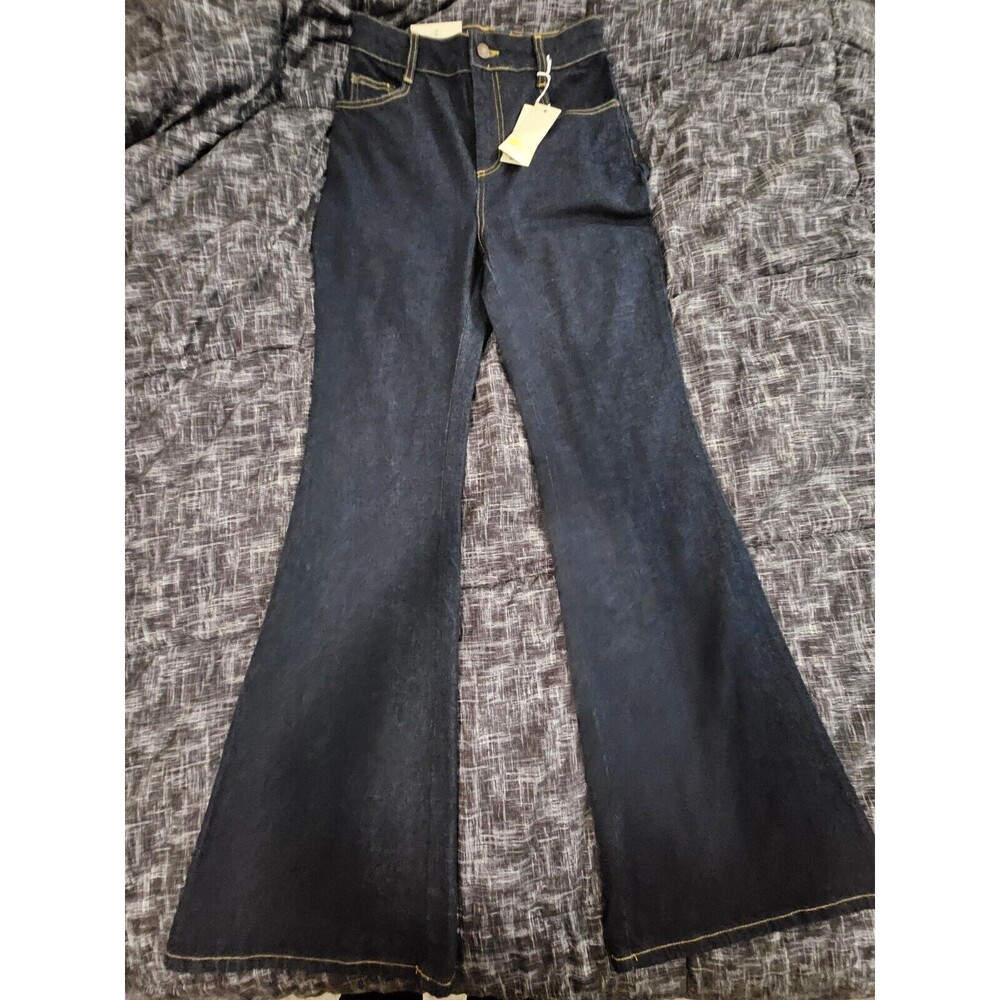 Boden Denim Flare High Rise Jeans Indigo Size 6 Regular Nwt